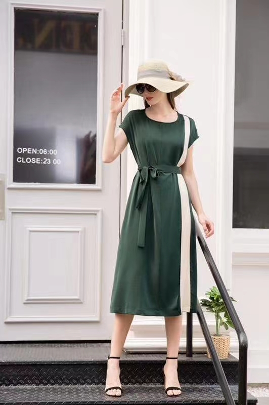 New silk acetate dress for summer thumbnail