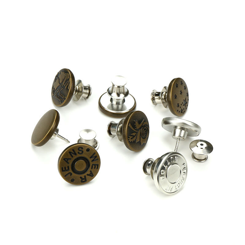 Detachable all-purpose button no-stitch jeans button waist adjustment tool for major alterations