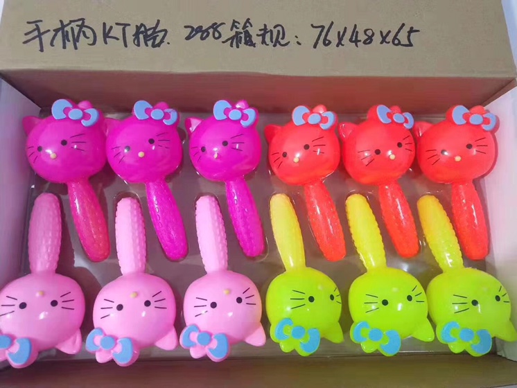 义乌好货 厂家直销棒棒哨子动物kt猫造型带灯带哨带哨儿童玩具