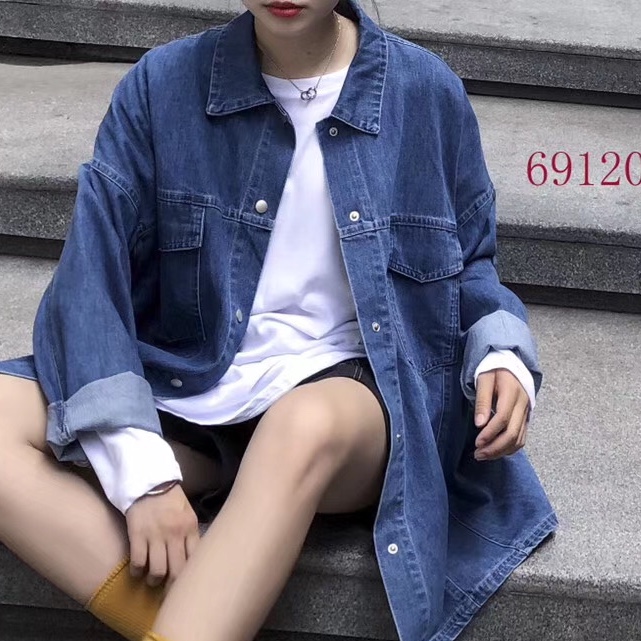 秋款宽松长款外套
