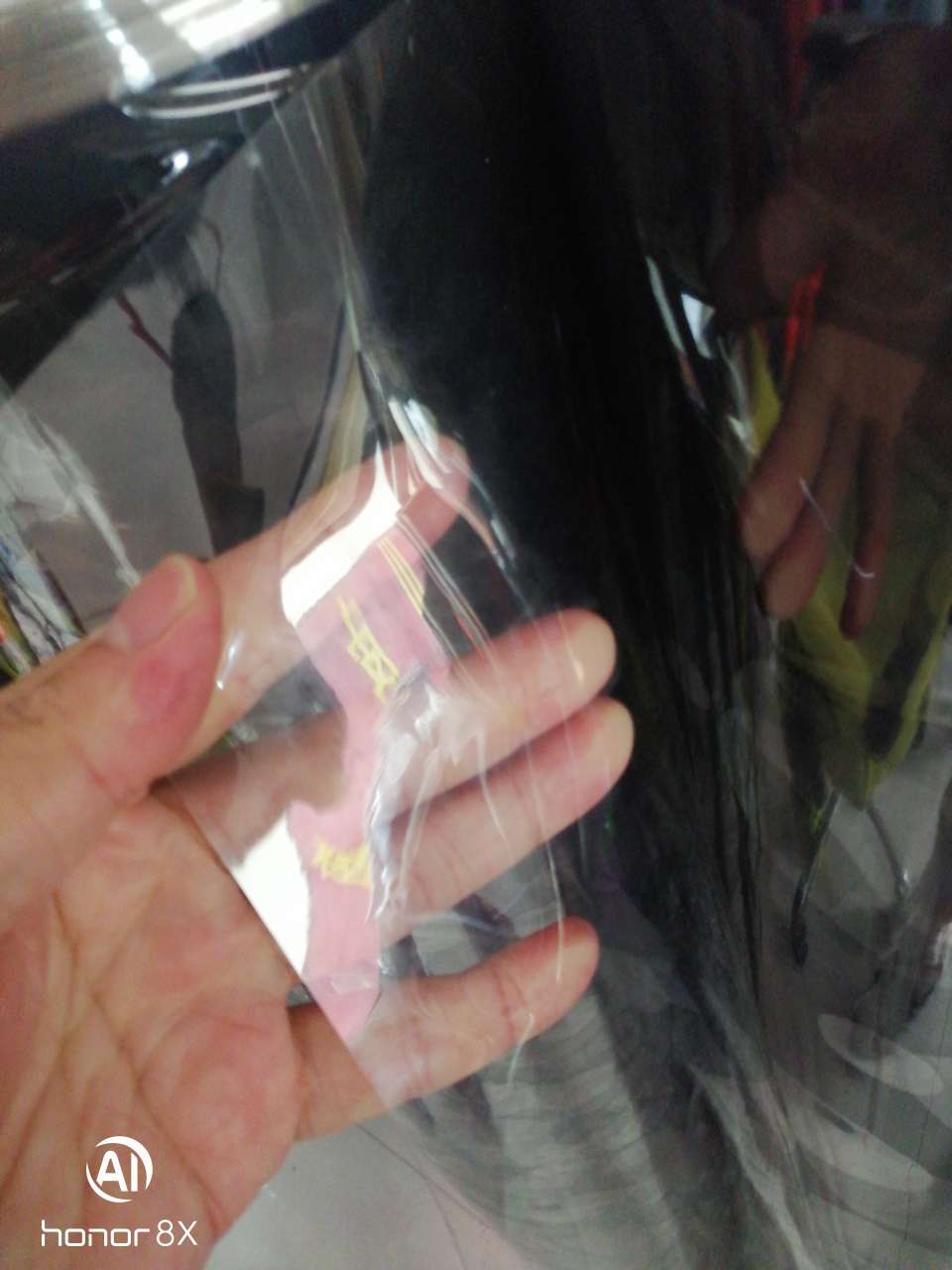 Ultra-transparent 25-micron eco-friendly PVC book cover film, adhesive cover film, pen case film detail image 3