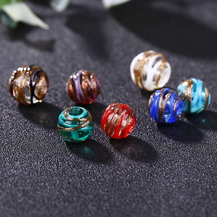 Estilo japonés dos colores dorados dorados cristales cristales diy pulseras orejas ornamentos accesorios cuentas sueltas venta al por mayor
