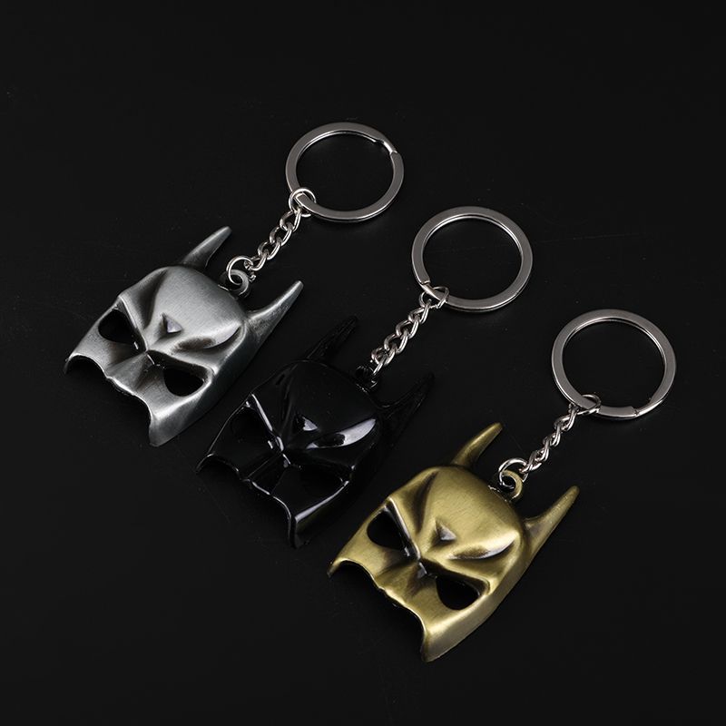 影视周边复仇者联盟蜘蛛侠蝙蝠侠面具钥匙扣个性金属钥匙扣挂件详情图4