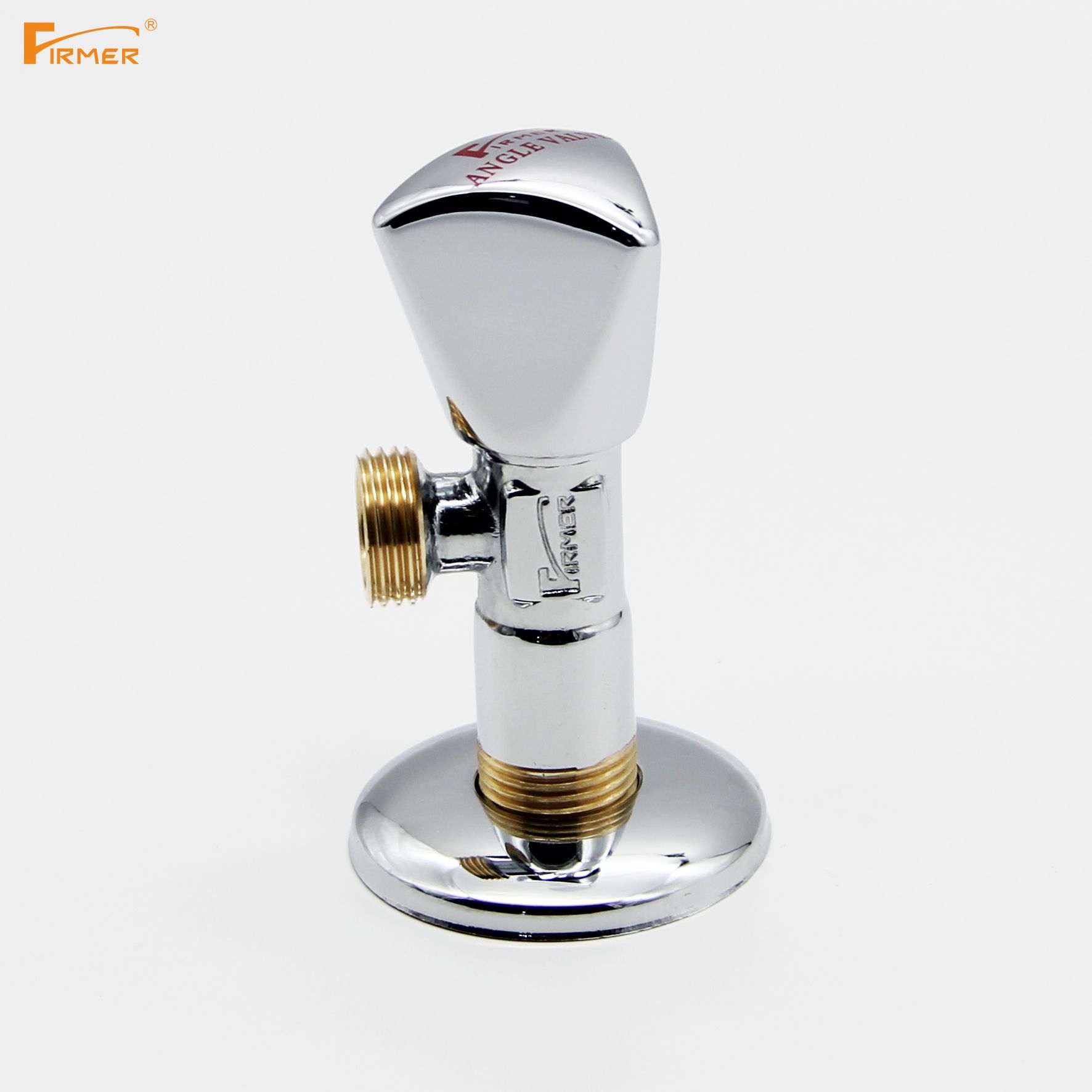 Firmer Copper Triangle Valve Hot And Cold Water Valve Switch Water Household Thickened Hot And Cold Water Universal details Picture