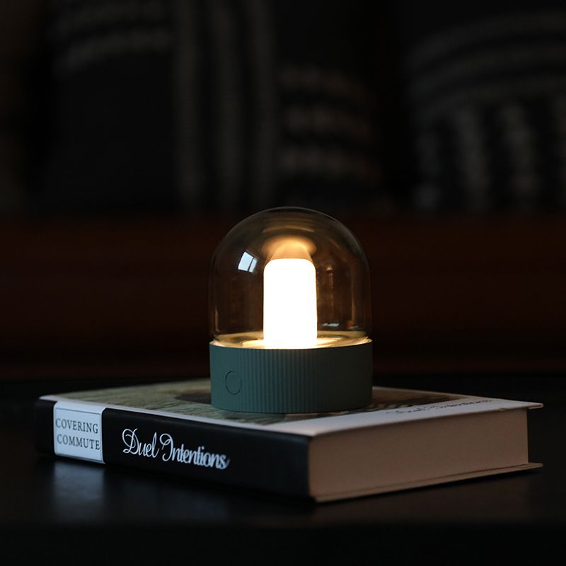 Creative M1 Nostalgic glass night light Bedroom bedside sleeping light Cafe bar USB charging breathing night light