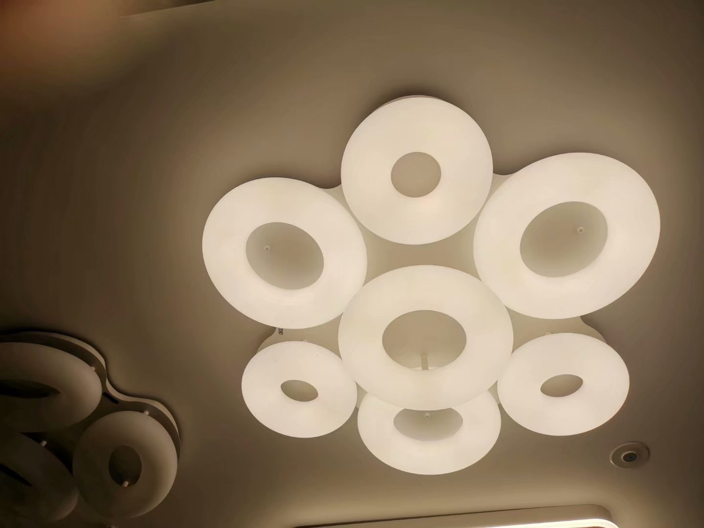 Flat panel lights, living room lights, room lights, LED lights, acrylic lights, ironwork lights, irregular-shaped lights, rotational molding lights pic 2
