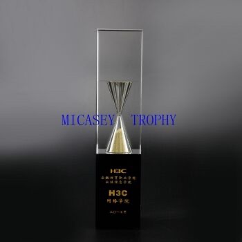 沙漏水晶奖杯