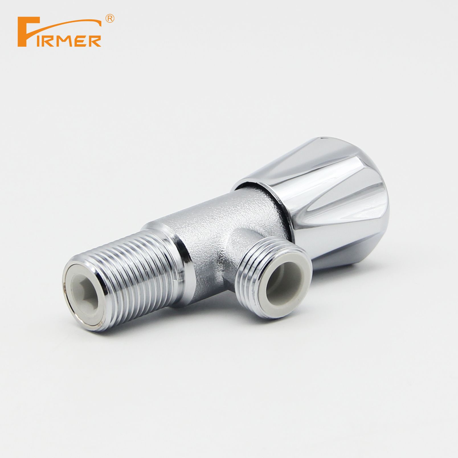 FIRMER copper explosion-proof Angle valve hot and cold water toilet household water heater triangle valve check valve Specification drawing