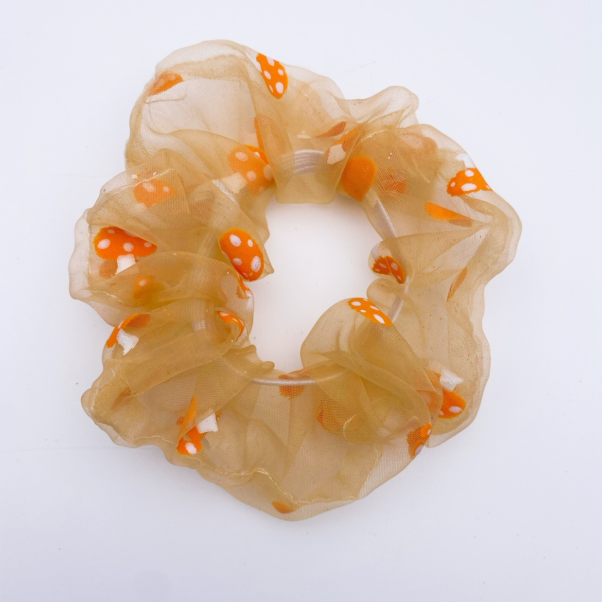 Organza Mushroom Scrunchie undefined