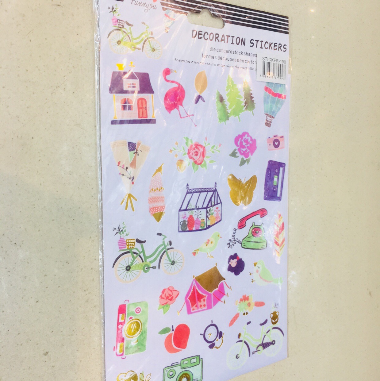 Web celebrity mobile phone decoration sticker day is a web celebrity mobile phone decoration stickers south Korean version of the project decoration sticker material pack