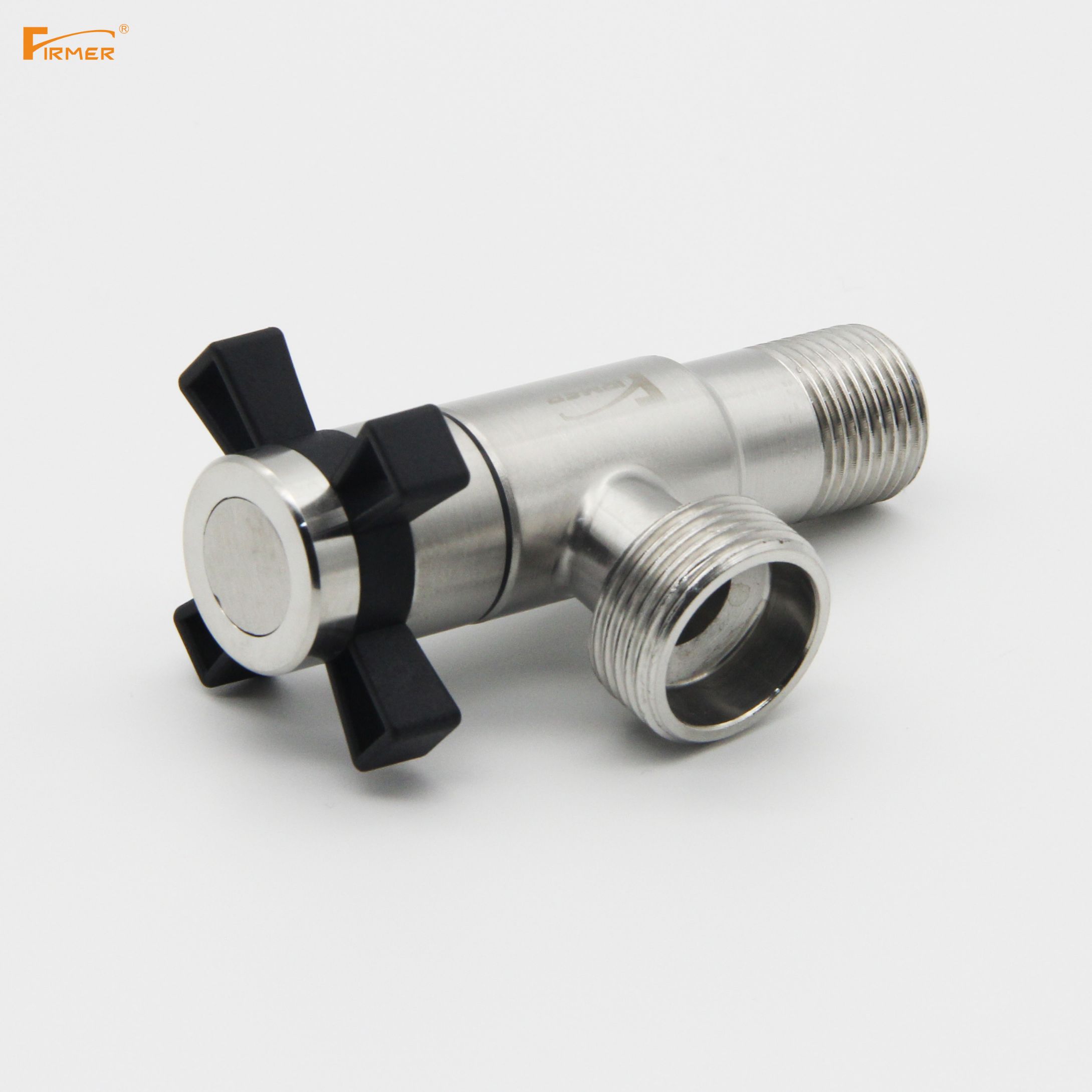 FIRMER 304 stainless steel hot and cold water household check valve water heater Angle valve Specification drawing