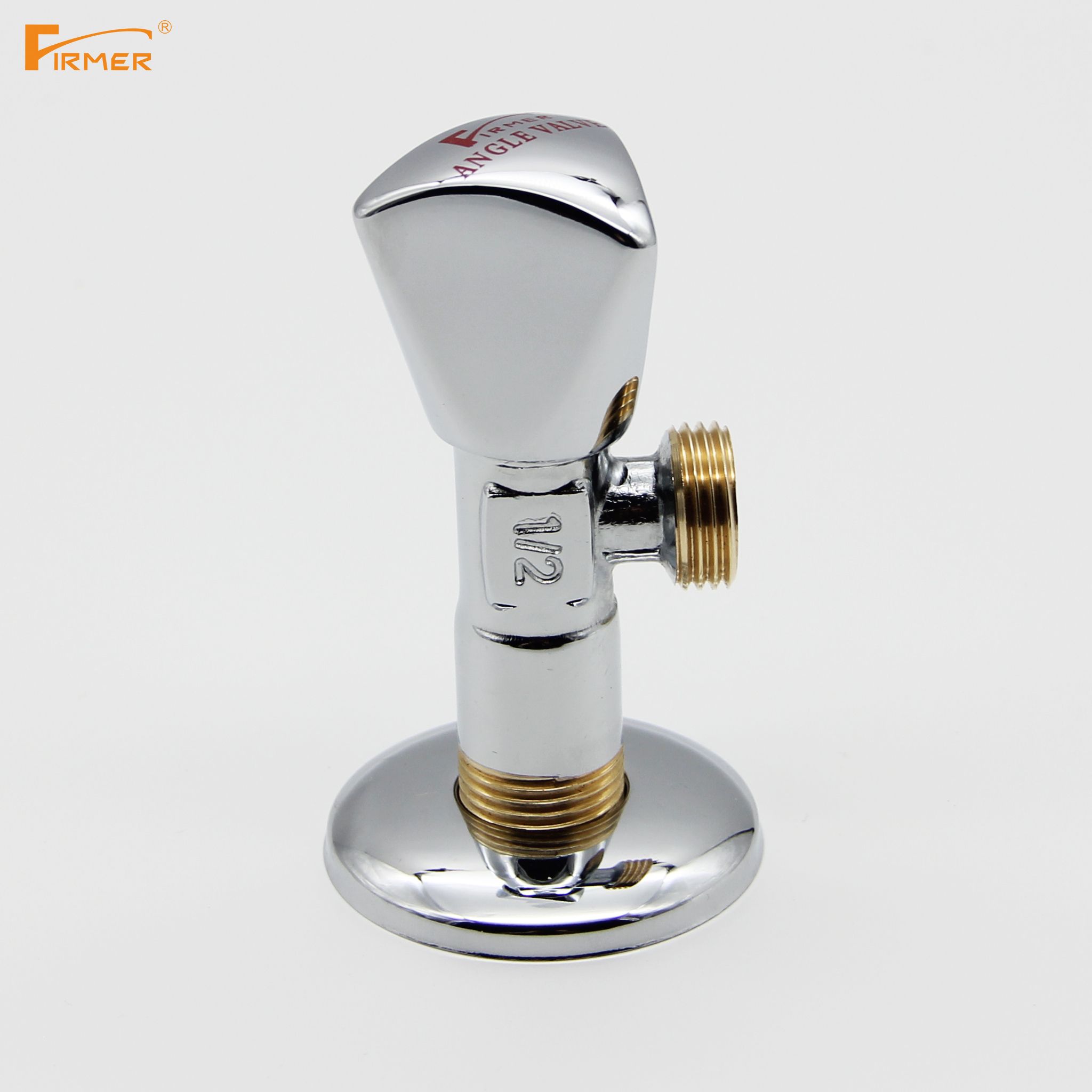 FIRMER copper triangle valve hot and cold water valve switch water household thickening hot and cold water general purpose details Picture