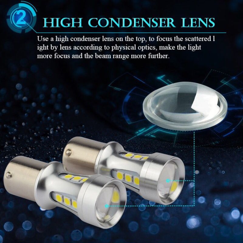 P21W BA15S 1156 18W 3030 18SMD 18LED Brake lights, reverse lights, turn signals pic 6