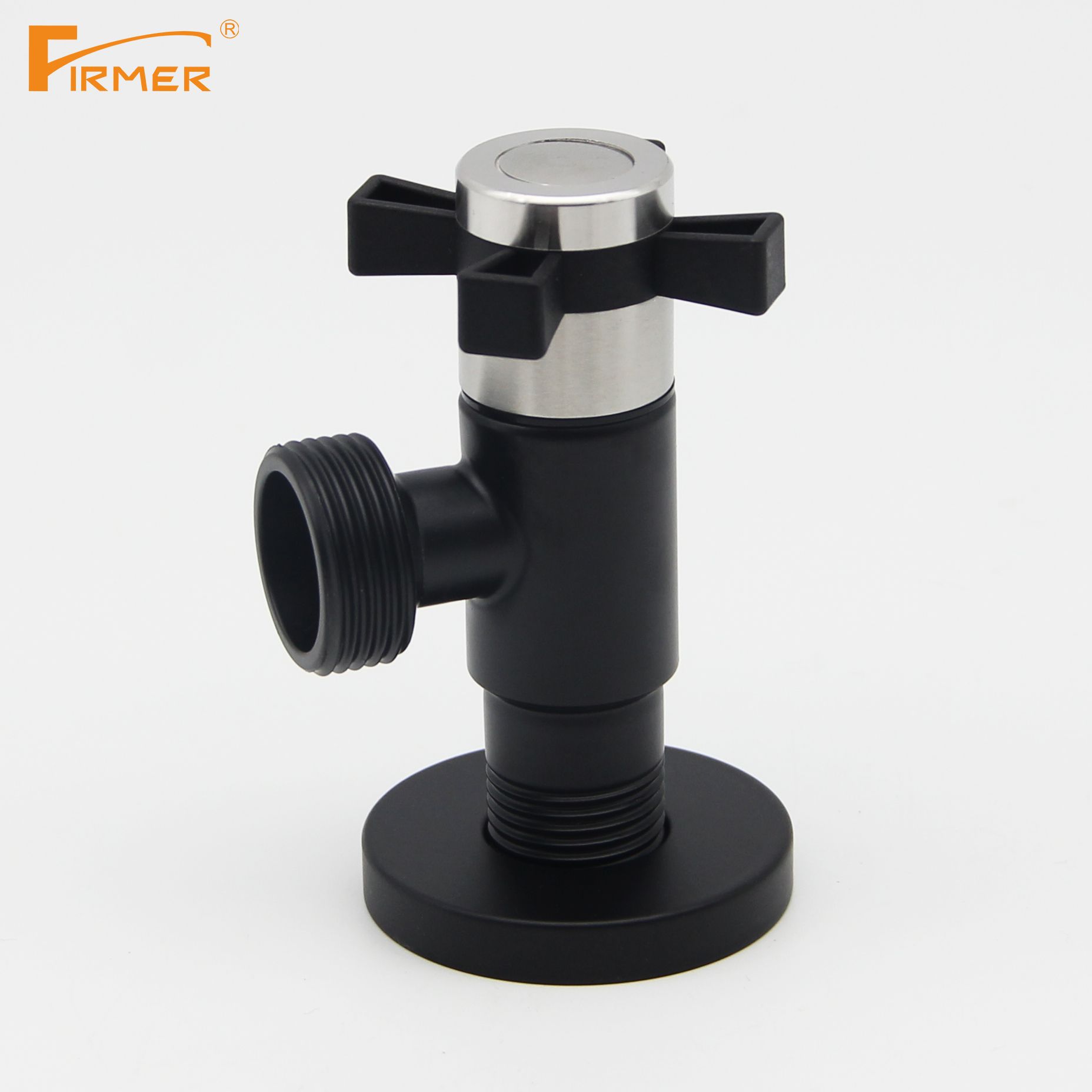 FIRMER 304 stainless steel hot and cold water triangle valve faucet stop valve household switch valve full figure
