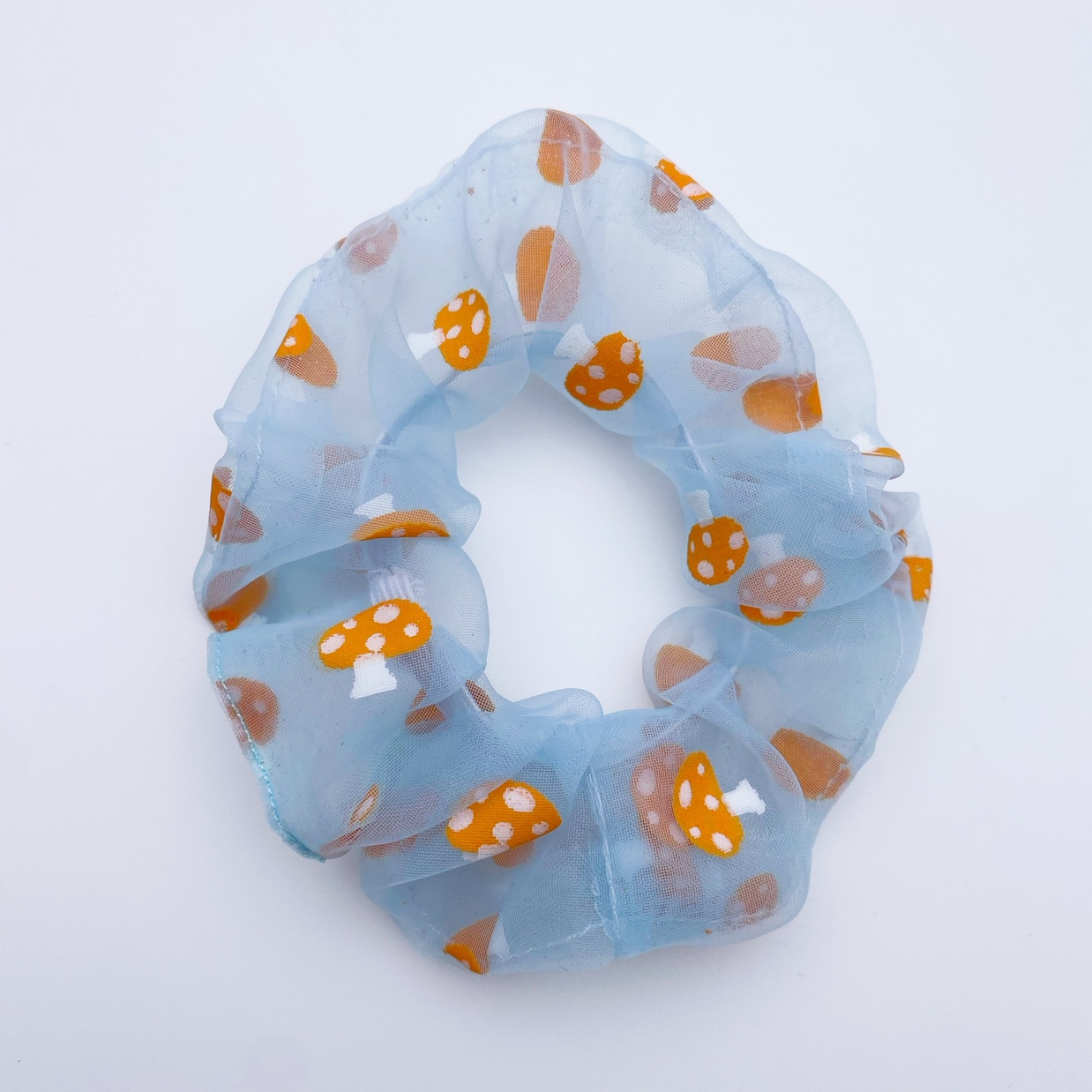 Organza Mushroom Scrunchie Specification drawing