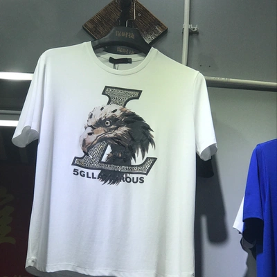 Short sleeved European summer new style men's short sleeved T-shirt bottom shirt cotton clothes on the loose trend half sleeve thumbnail