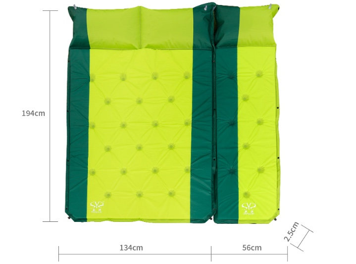 Shengyuan factory direct outdoor automatic inflatable mattress can be assembled inflatable mattress