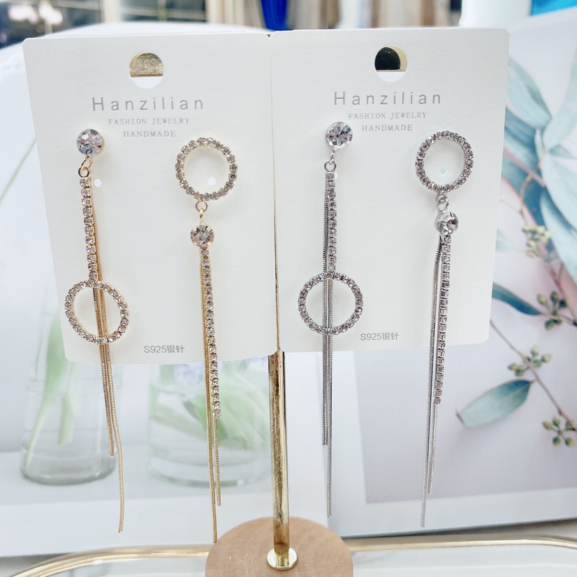 Irregular AB style round stud earrings thumbnail