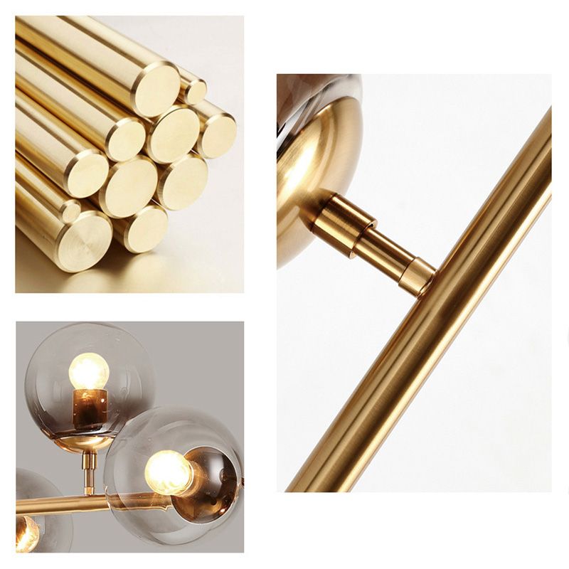 Nordic restaurant lighting fixtures, modern and simple long strips, creative and personalized living room, commercial dining table, magic bean bar counter chandelier Item Picture