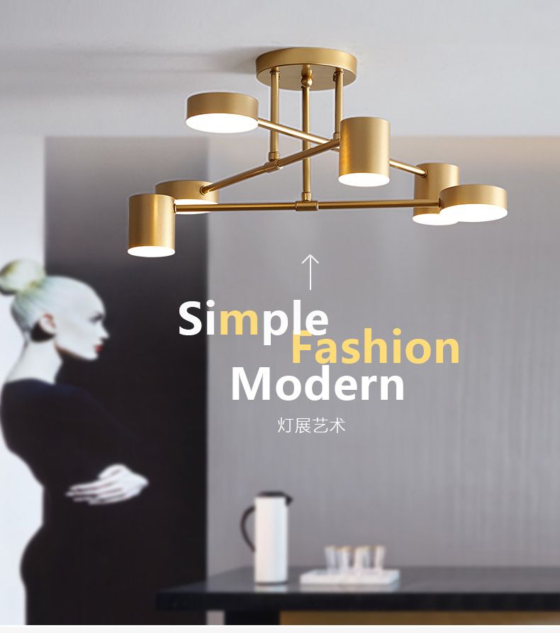 Nordic plafón creativo personalidad comedor dormitorio ins influencers tienda de ropa minimalista postmoderno minimalista sala de estar lámpara detail image 1