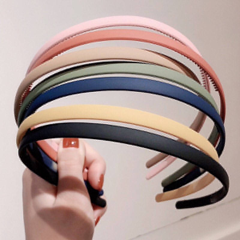 Facial Hair Band Korea Solid Color Hair Band Pack Mask Head Band Net Red Hair Band Women's Headwear Sweet Simple Headband