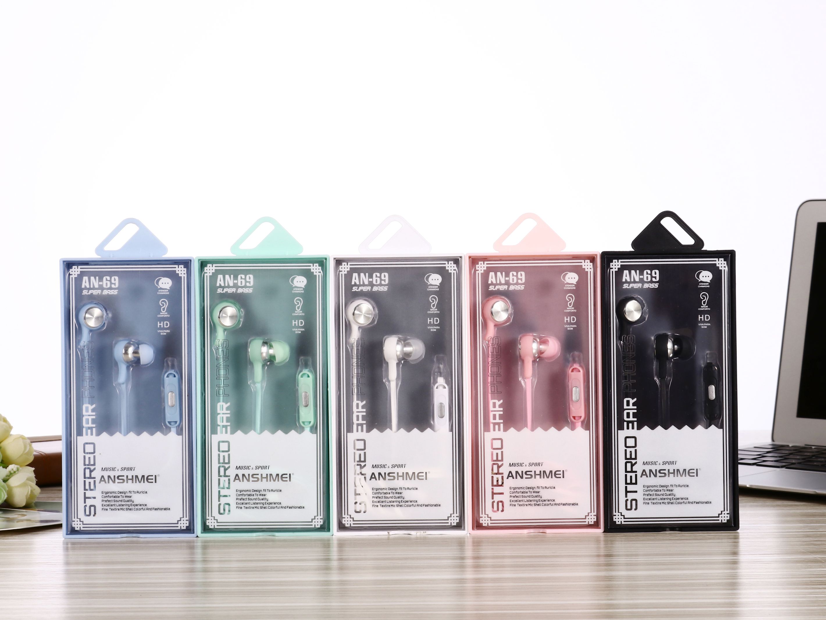 In-ear Headphones The An-69 is wired into smartphone headsets thumbnail