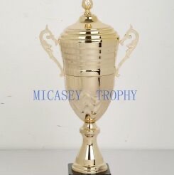Metal cup with lid Trophy Sports Cup Trophy Unit Award Ceremony Trophy