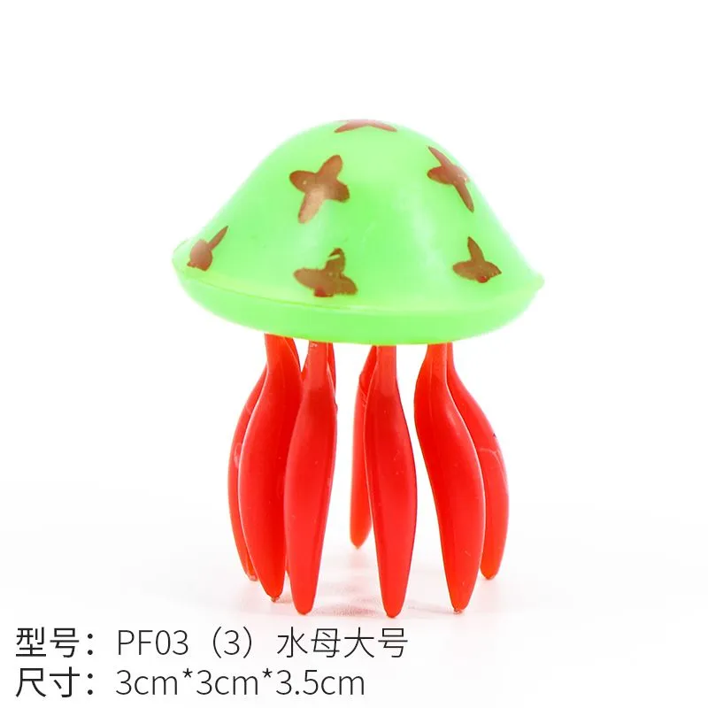Fish Shadow Aquarium Simulation Small fish simulation octopus Floating small fish plastic jellyfish detail image 6