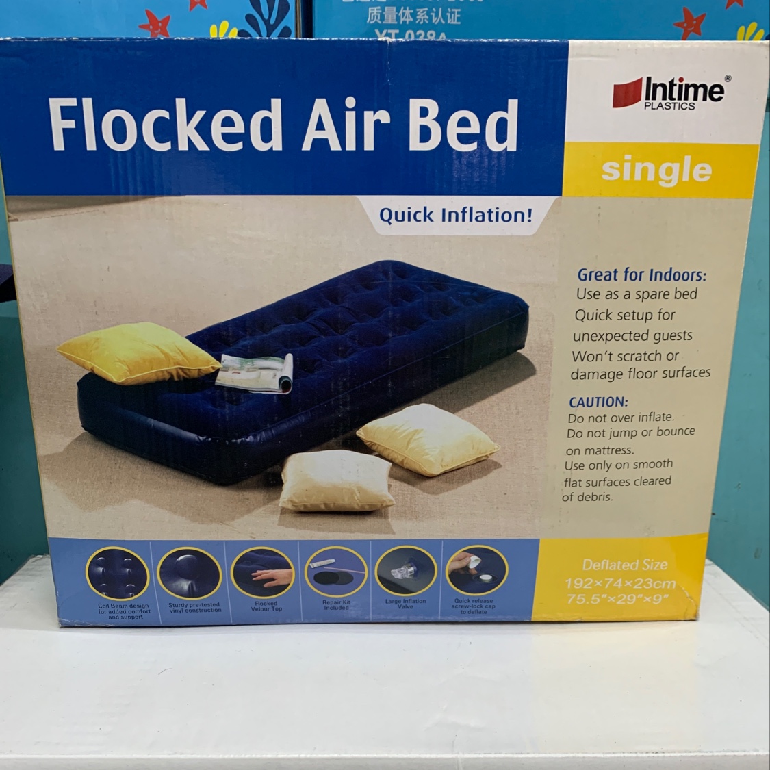 Yiwu Good Goods Yingtai Factory has in stock single and double household inflatable mattresses, outdoor camping portable air mattresses, vehicle-mounted -1001/1316 details Picture