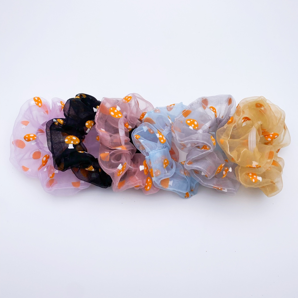 Organza Mushroom Scrunchie