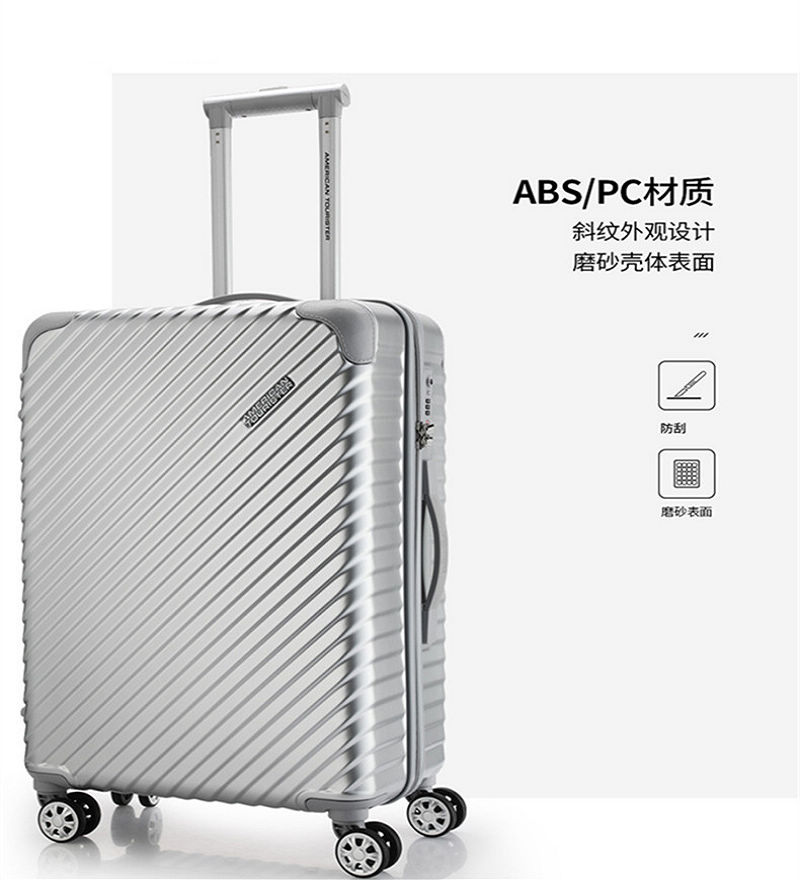 Samsonite Eight-wheel rotating handle Case 6824- matte silver details Picture