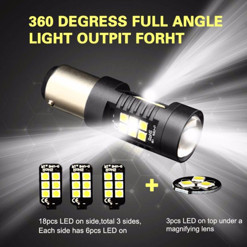 1156 1157 BA15S LED汽车雾灯 3030 21smd汽车倒车灯刹车灯详情3