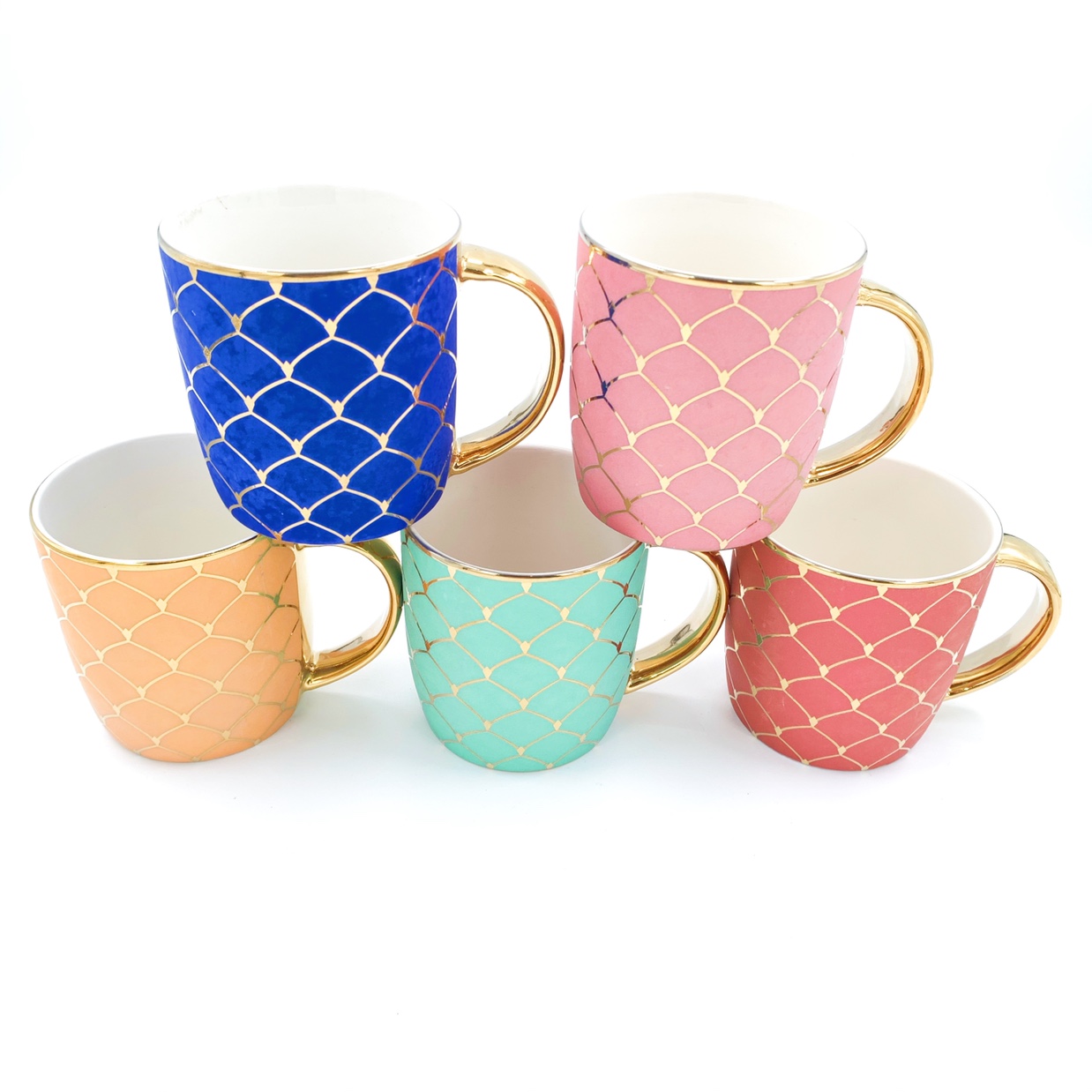 镀金马克杯 咖啡杯 水杯 陶瓷杯详情图6