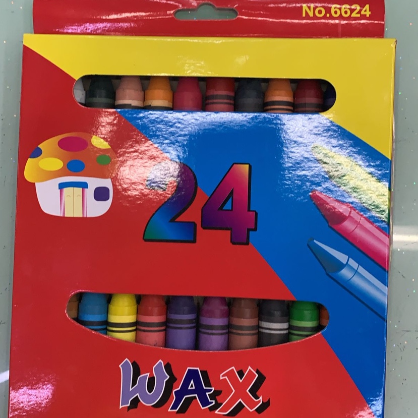 24 color crayons, coarse crayons, high quality environmentally friendly crayon sticks