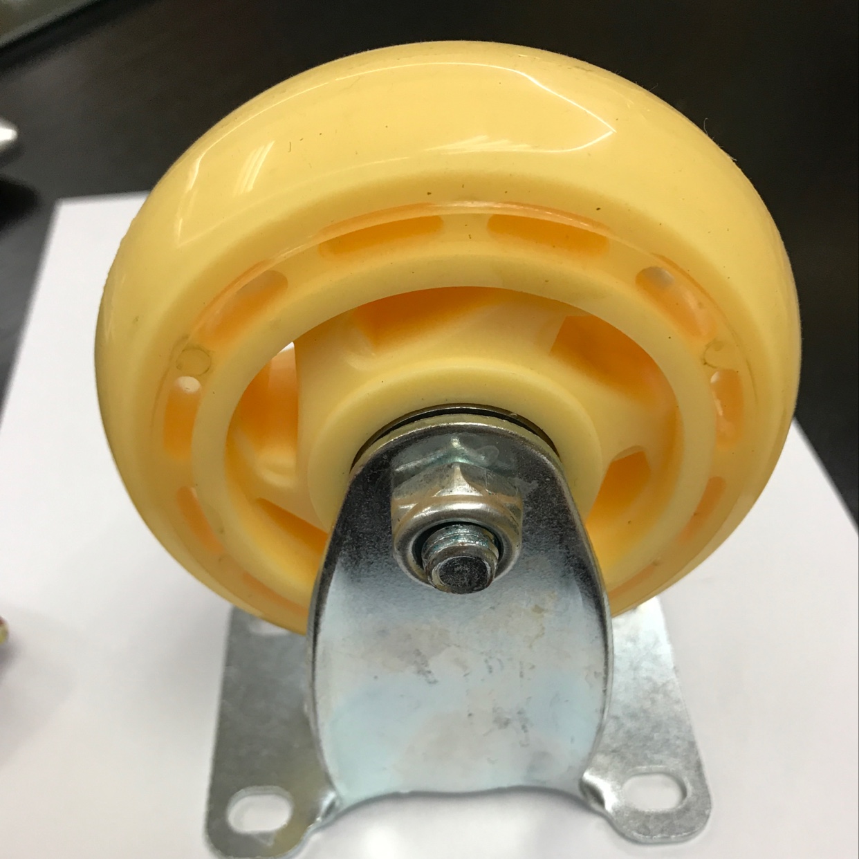 Factory direct sales of wear-resistant transparent elastic casters, double-bearing push wheels and fixed wheels