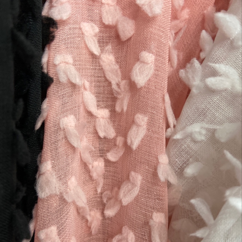 Light pink faux linen small wool ball fabric decorative items, handicrafts, clothing accessories, fabric Specification image