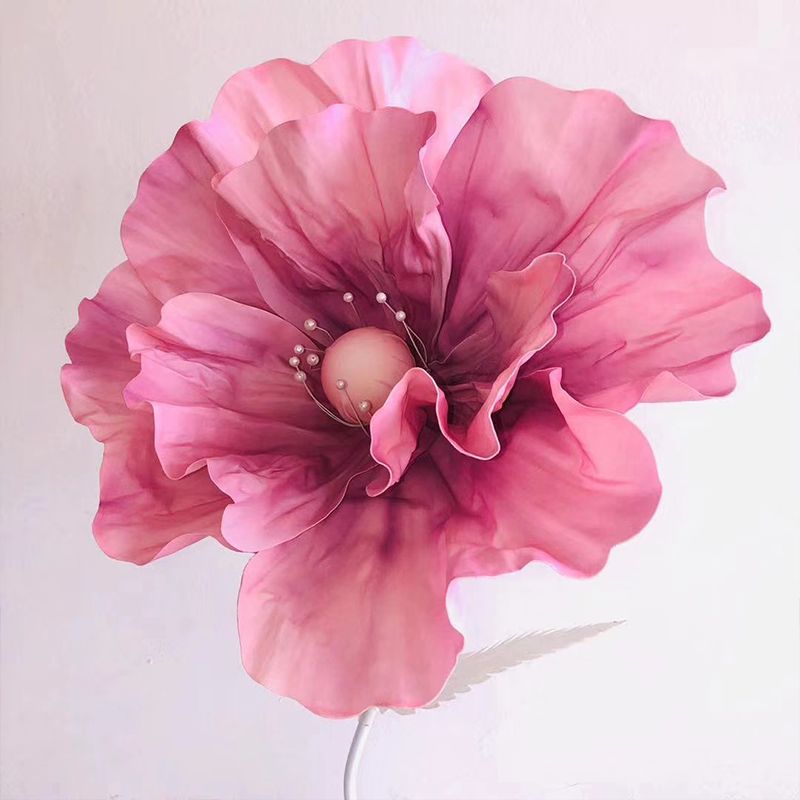 Hongling wedding props, new road guide decorative flowers, stage background decoration, paper flowers, silk screen flowers, window display roses Application Scenario