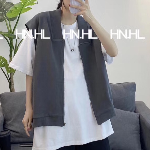 网红新款秋版马甲灰
