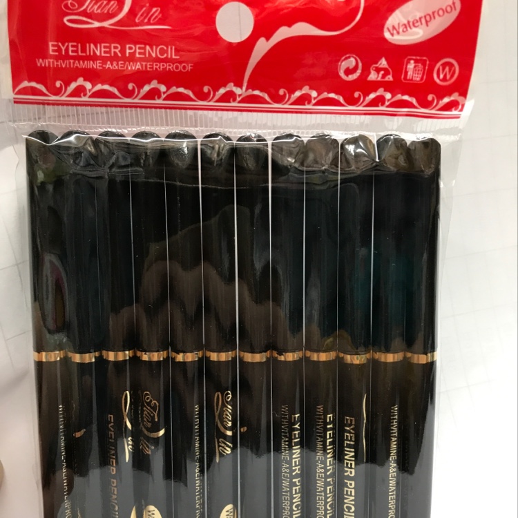 Black rotating automatic eyebrow pencil eyeliner waterproof sweatproof eyebrow pencil black and brown wholesale