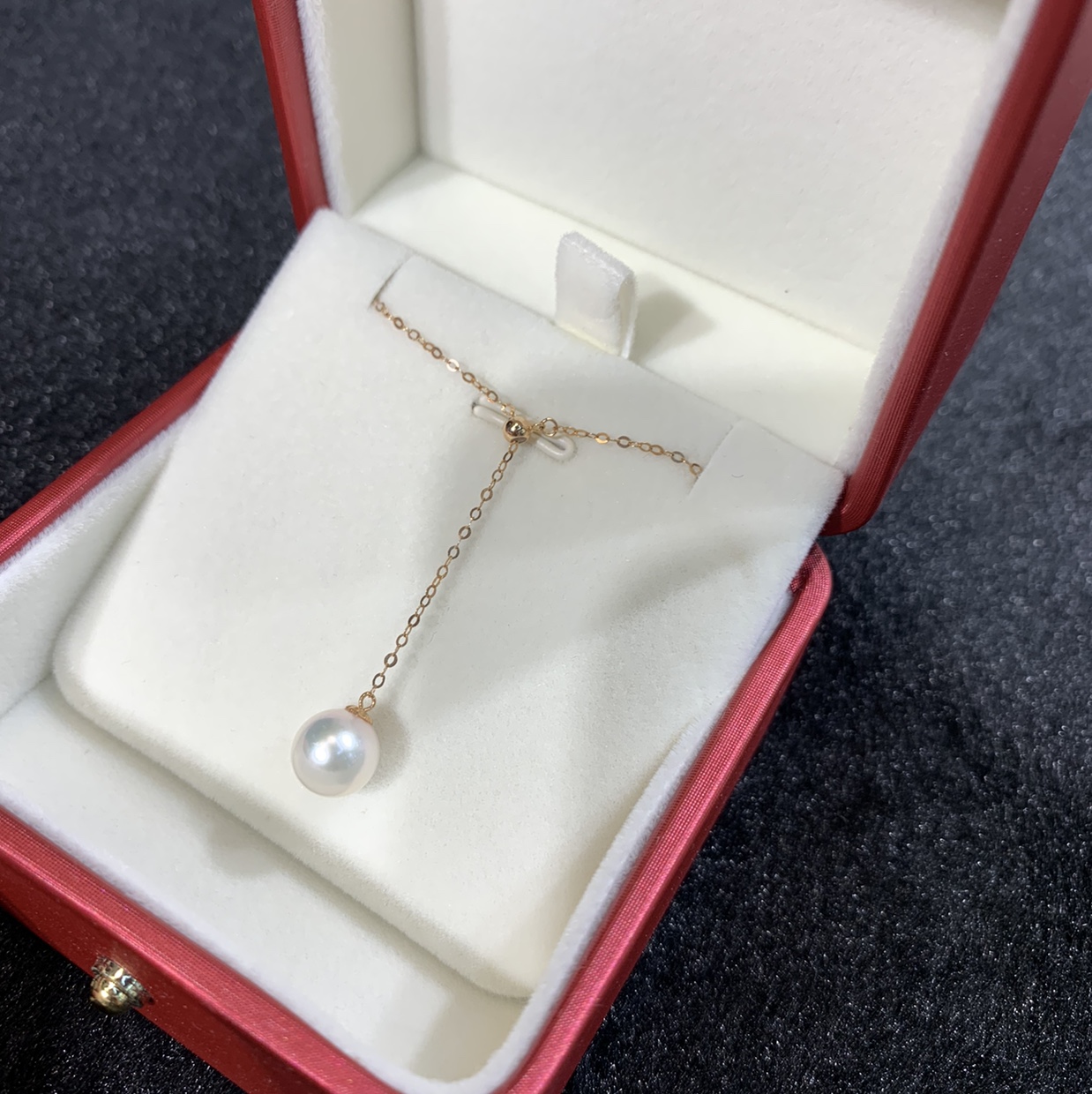 18Kakoya sea pearl Y word necklace 1 thumbnail