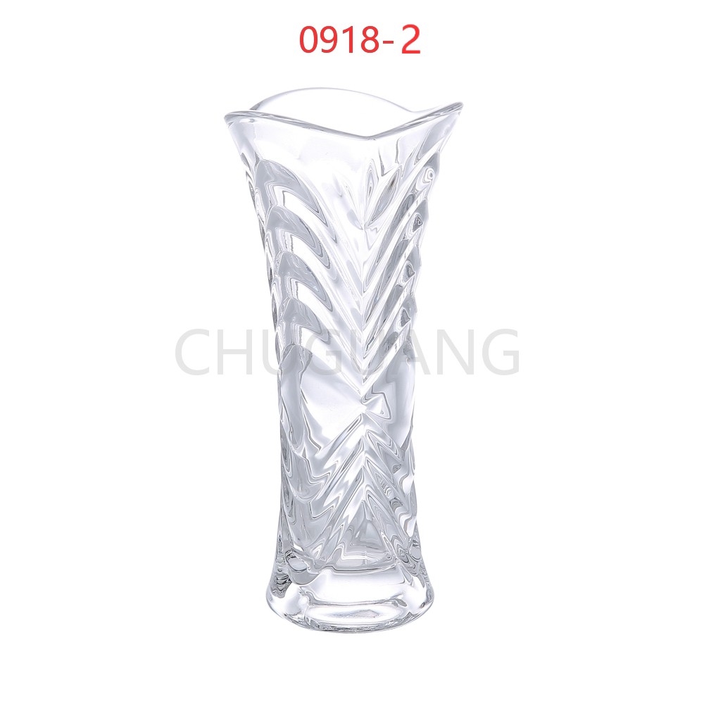 0918系列水晶玻璃花瓶楚光玻璃波浪