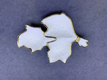 Ceramic pastry tray leaf-shaped nut tray dry fruit tray