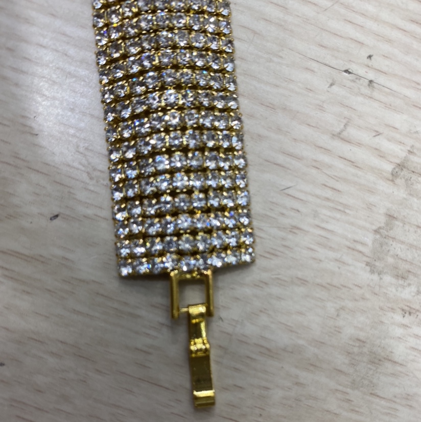 满钻手链欧美风国际范blingbling闪亮手链细节图