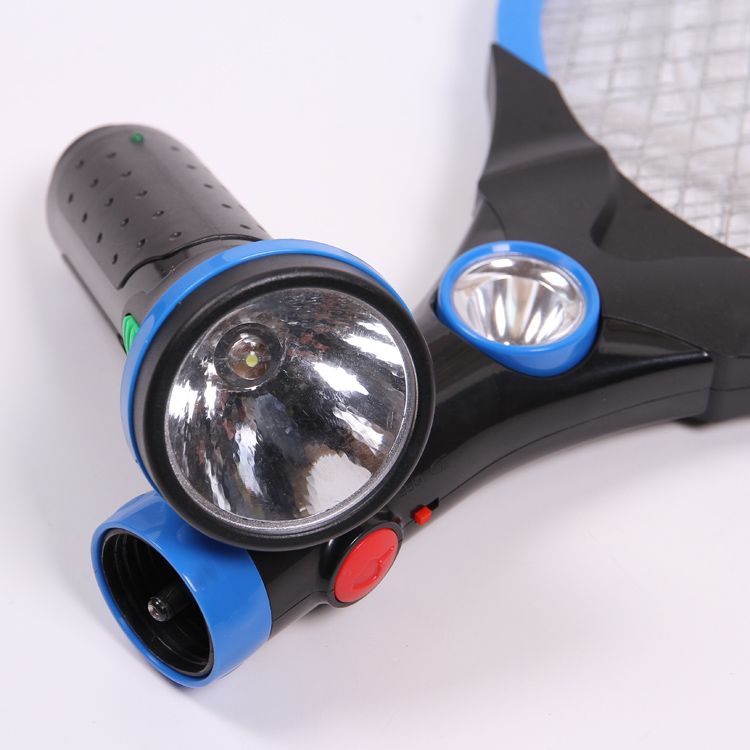 厂家直销GECKO品牌LTD-308带LED手电筒式可拆卸充电电蚊拍详情图4