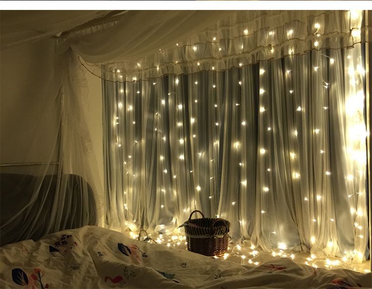 2020 Amazon USB remote Control 3*3 copper wire light string, ice strip curtain light, LED Christmas decorative light string, copper wire light detail image 8