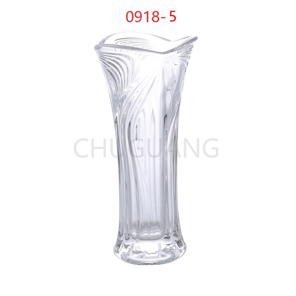 0918系列水晶玻璃花瓶楚光玻璃鸡冠