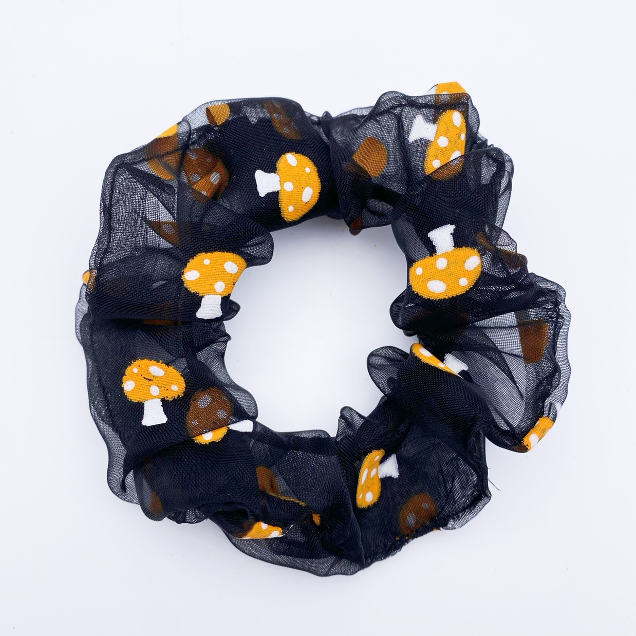 Organza Mushroom Scrunchie undefined