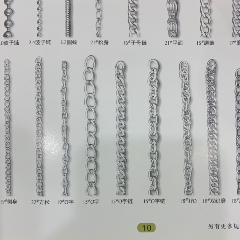 厂家直销热销新款银色链条大量现货高中低档箱包沙发配件产品图