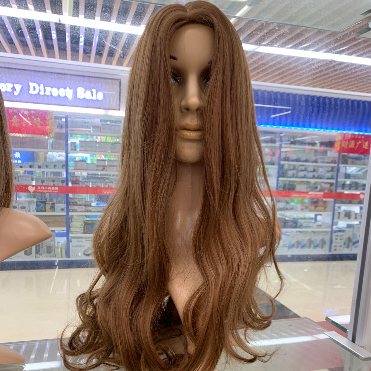 Top hand-woven matte high-temperature silk wig, women's rubber paper net simulated scalp wig, rose net hand-woven wig wholesale and customization, large wave long roll wig