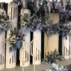 In 2020, the wedding props for Hongling were thriving. The stage was decorated with a large background, the display window was showcased, and the welcoming area was decorated with beautiful ornaments details Picture